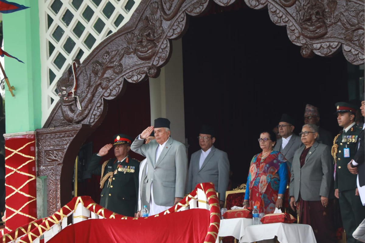 Phulpati Procession Held at Tundikhel Military Parade Ground